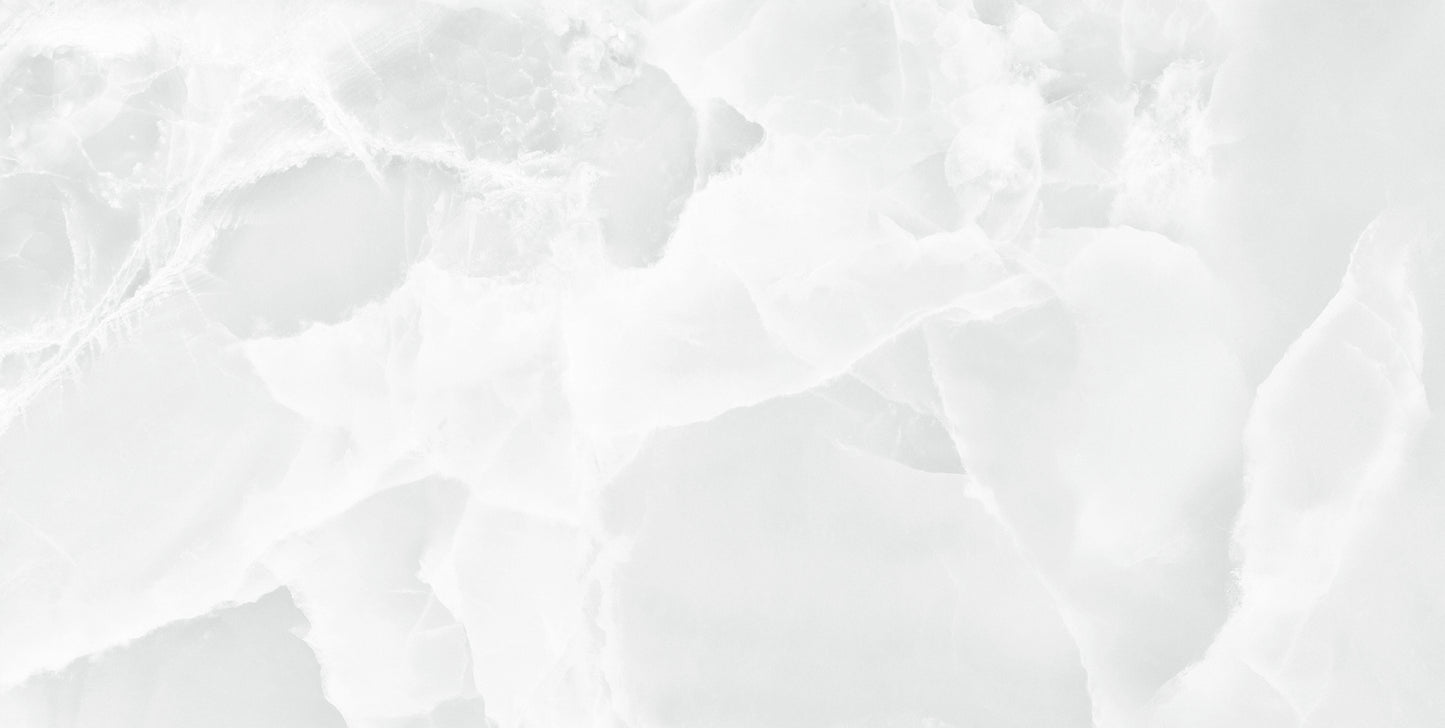 24x48 Onyx White polished porcelain tile