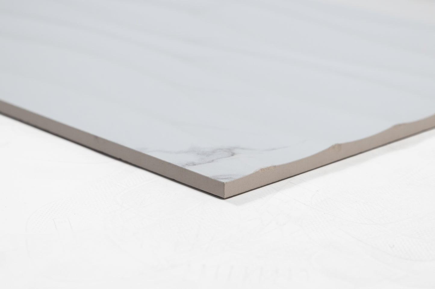 12x24 Carrara Gray Base & Wave white body wall tile (sold seperately)