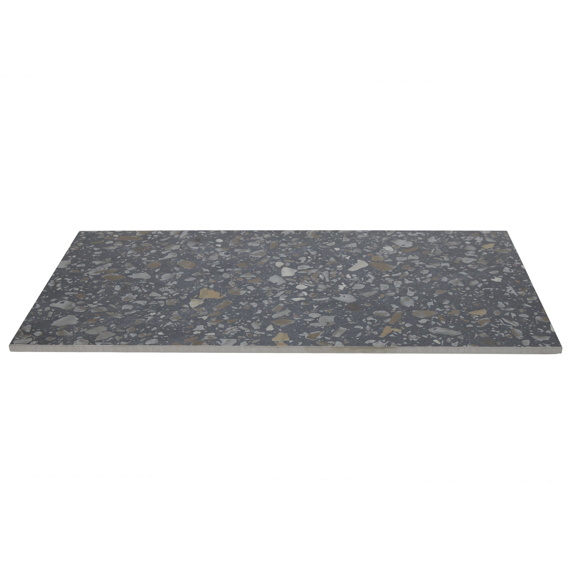 12x24 Fragment Black matte porcelain tile - Industry Tile