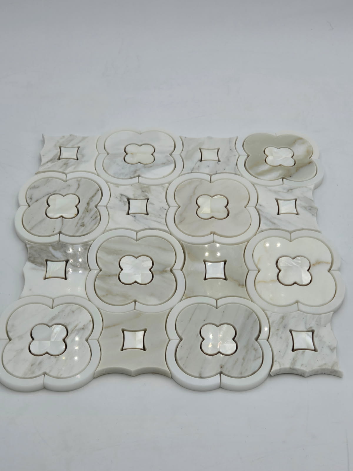 Industry Tile Natural Stone & MOP Waterjet Mosaic ( 5 pc per case) 2548