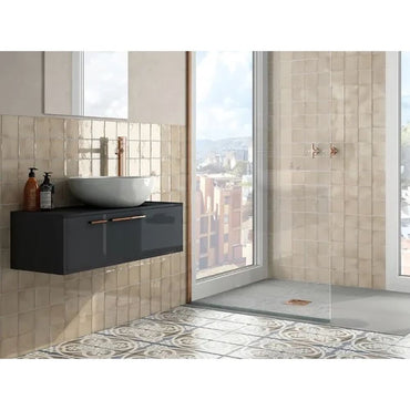 Beige Gloss Ceramic Tile Collection – 4x4 | 2.6x16 | Pencil Trim SKU: CRE-BEI-44