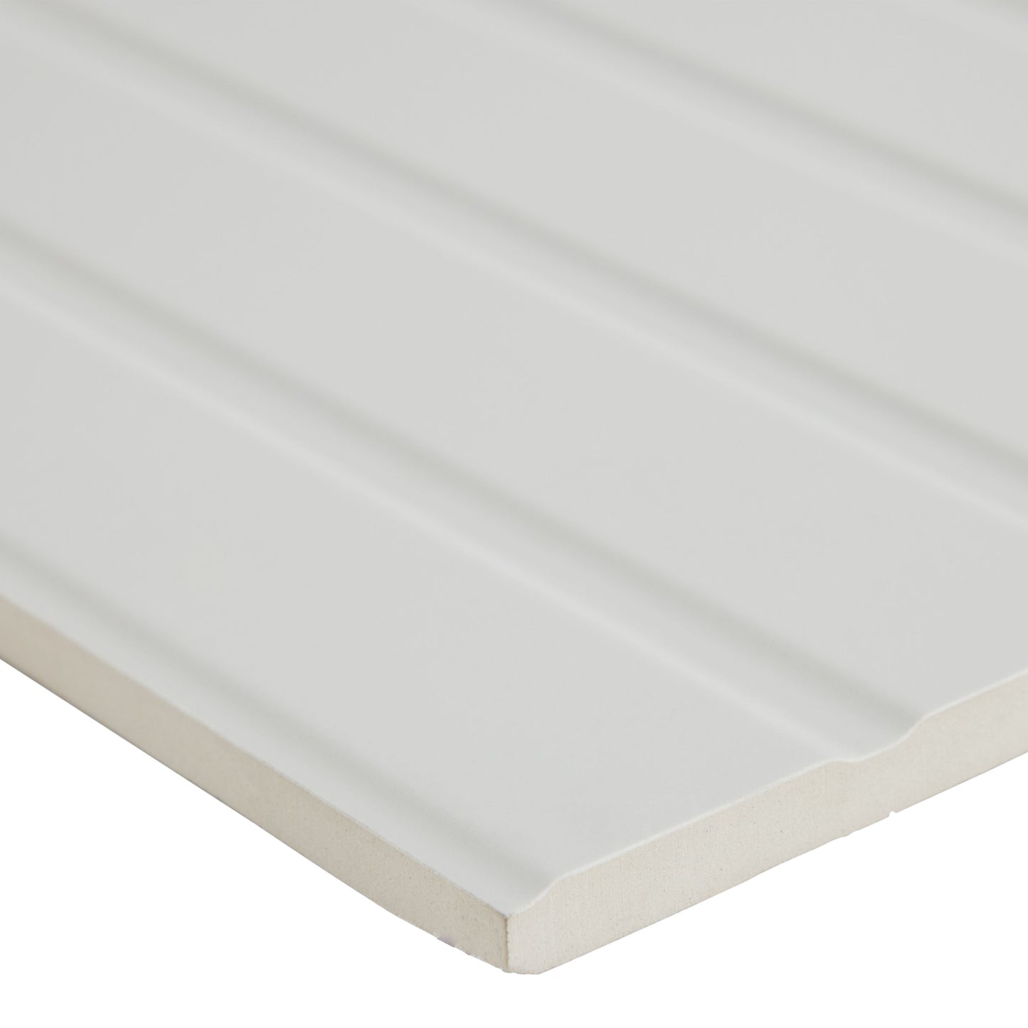 14x36 Shiplap White wood look wall tile - Industry Tile