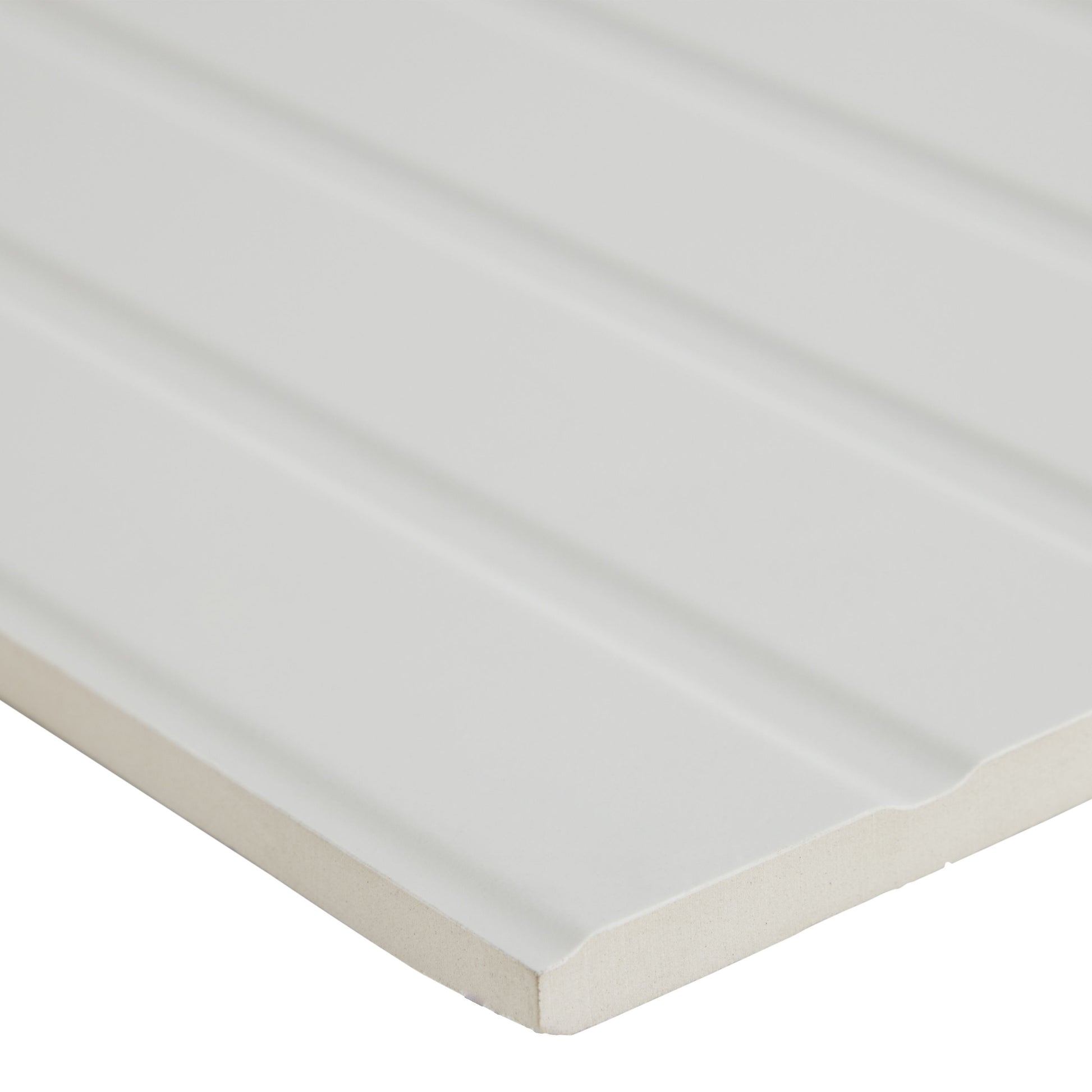 14x36 Shiplap White wood look wall tile - Industry Tile