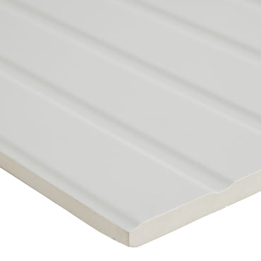 14x36 Shiplap White wood look wall tile - Industry Tile
