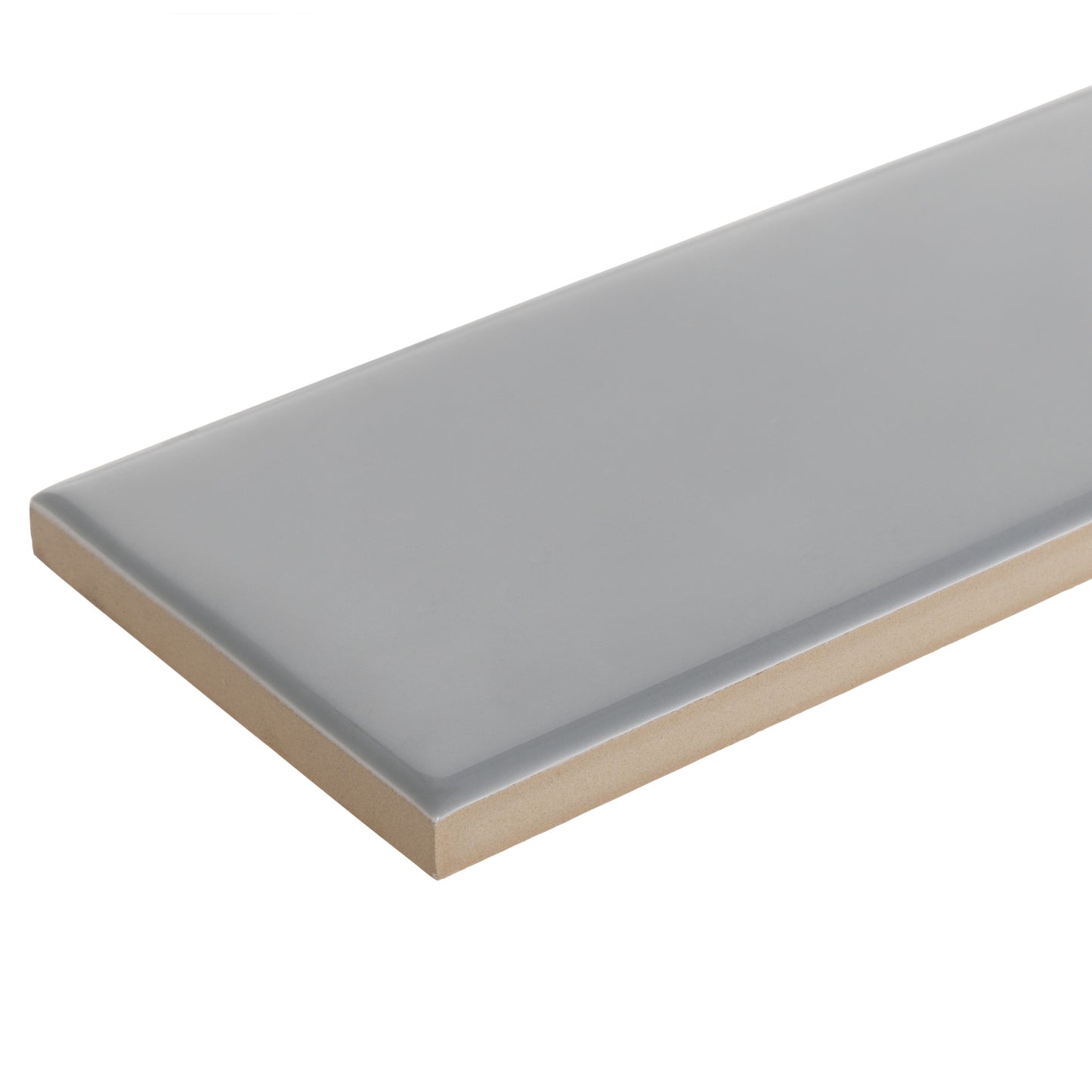 3x9 Timeless Blue Gray ceramic gloss wall tile - Industry Tile