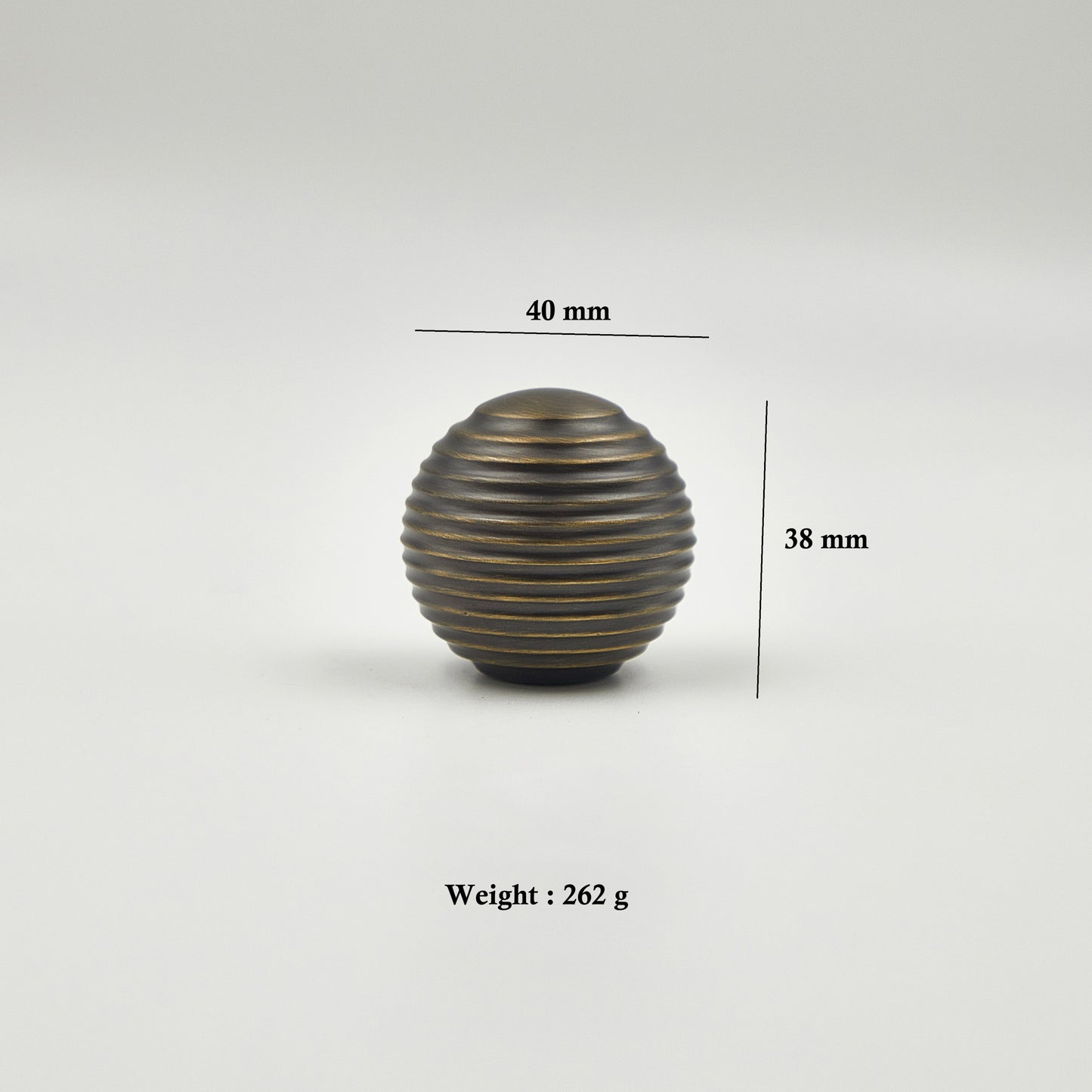 Honeycomb Antiqued Brass Knob Handles