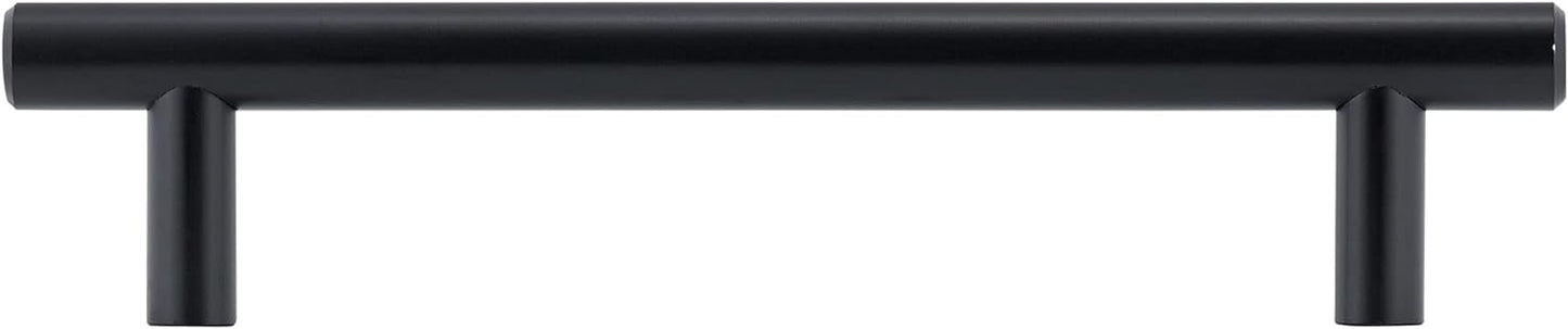 3 3/4-inch (96 mm) Center-to-Center Matte Black Cabinet and Drawer Bar Pull Handle for Kitchen, Bathroom, and Furniture - Industry Tile