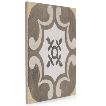 8x8 Art Wood w/ Stone Design 8 Porcelain Tile