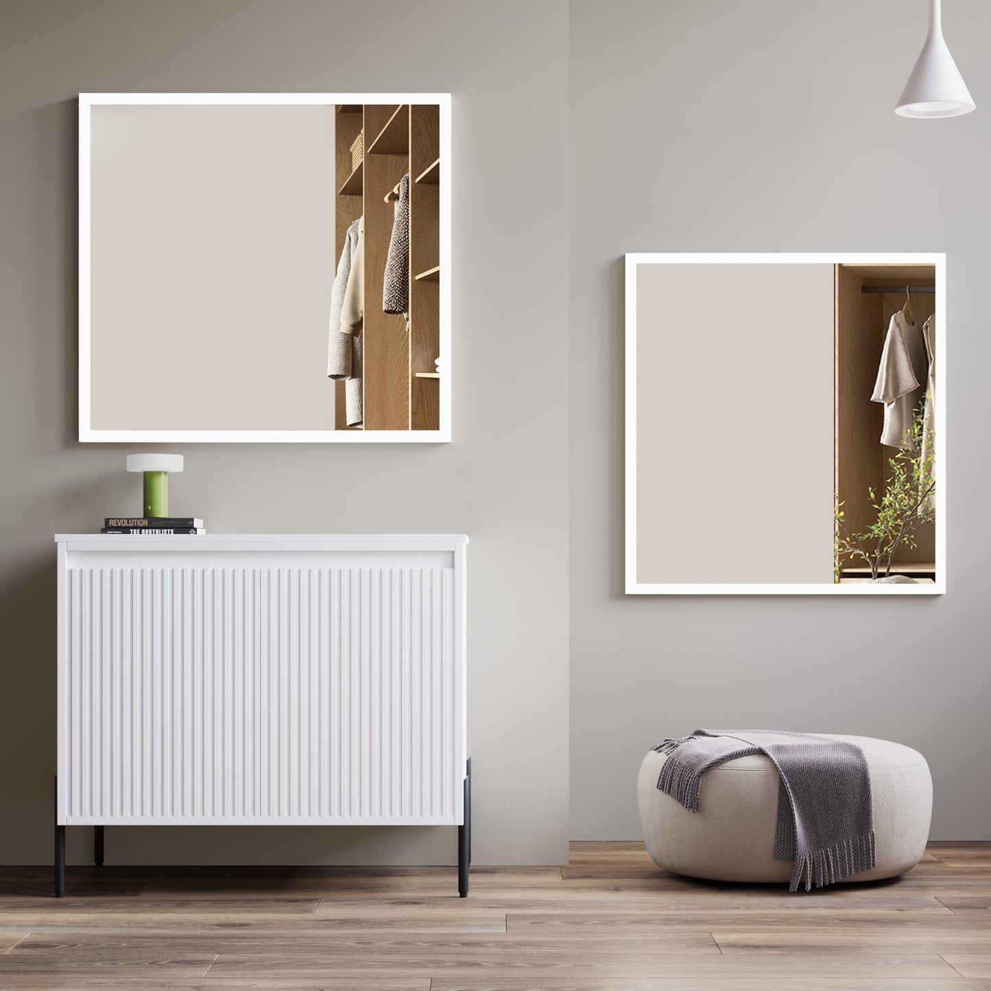 LED Bathroom Light Mirror 29.5"x31.5"