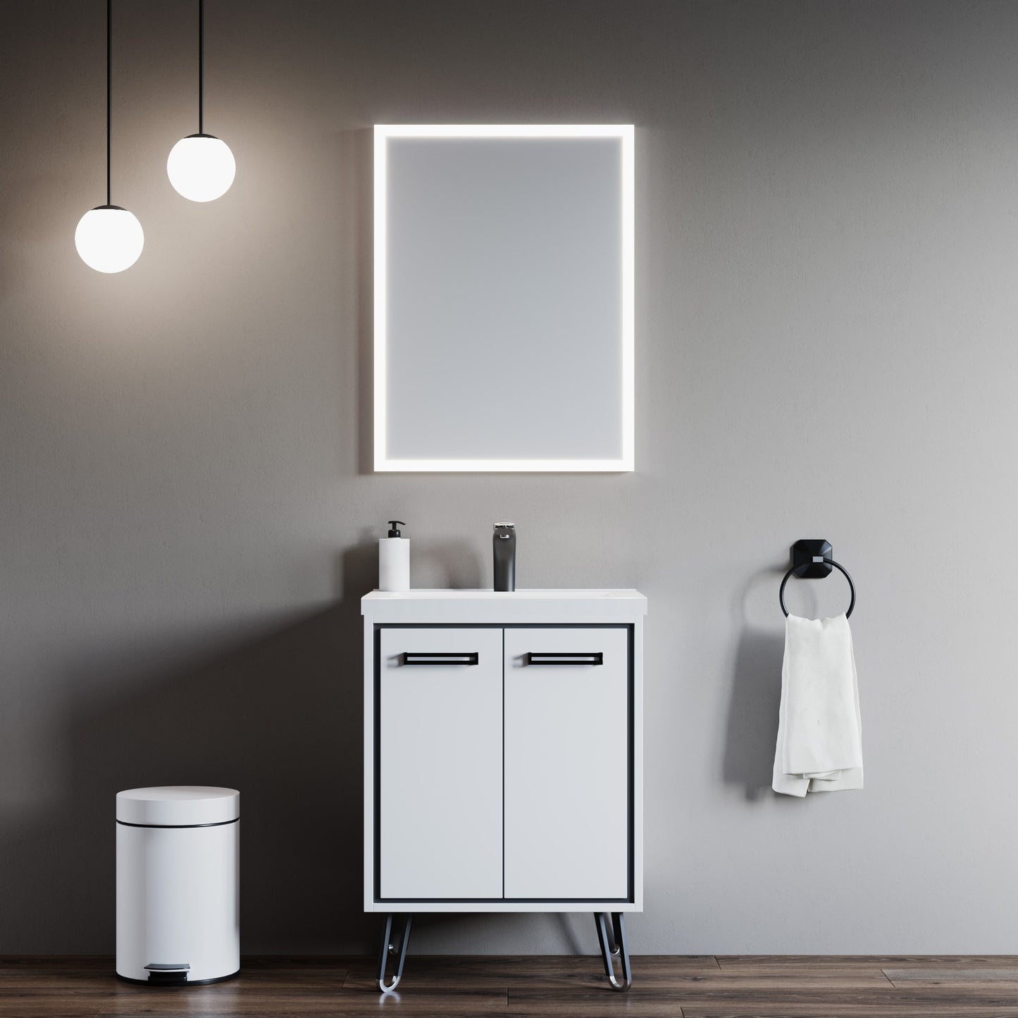 LED Bathroom Light Mirror 23-5/8"x31.5"