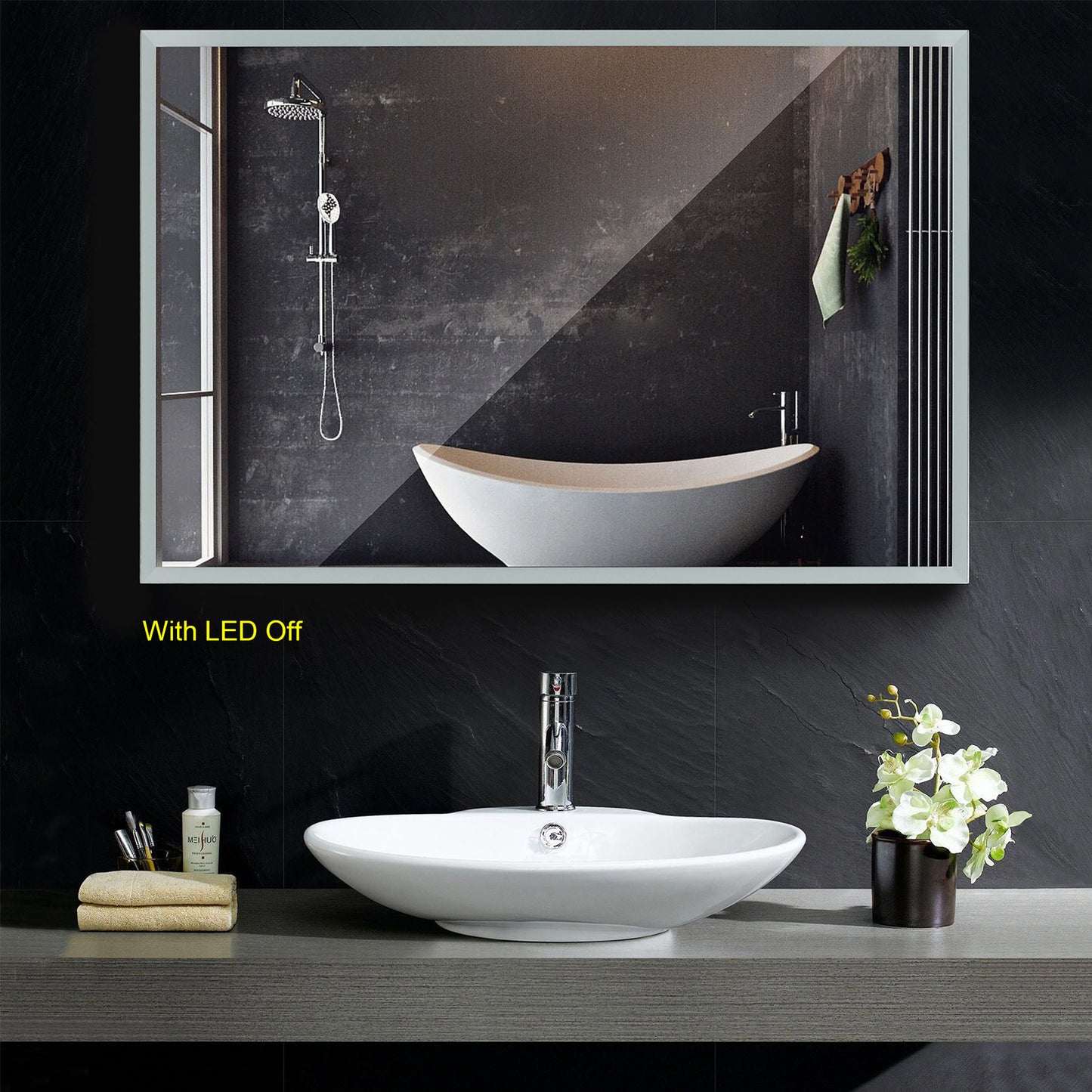 LED Bathroom Light Mirror 47-1/4"x31.5"