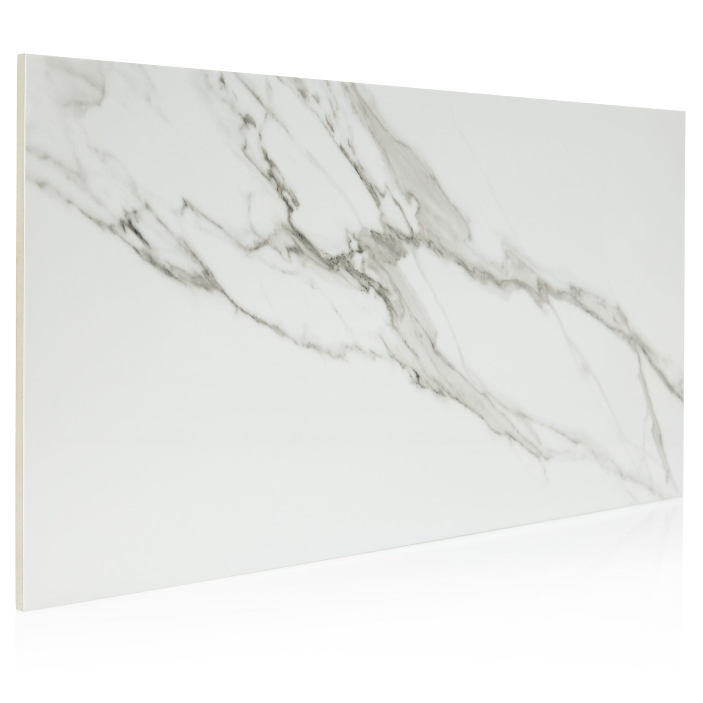 12x24 Chicago Statuario Polished porcelain tile - Industry Tile