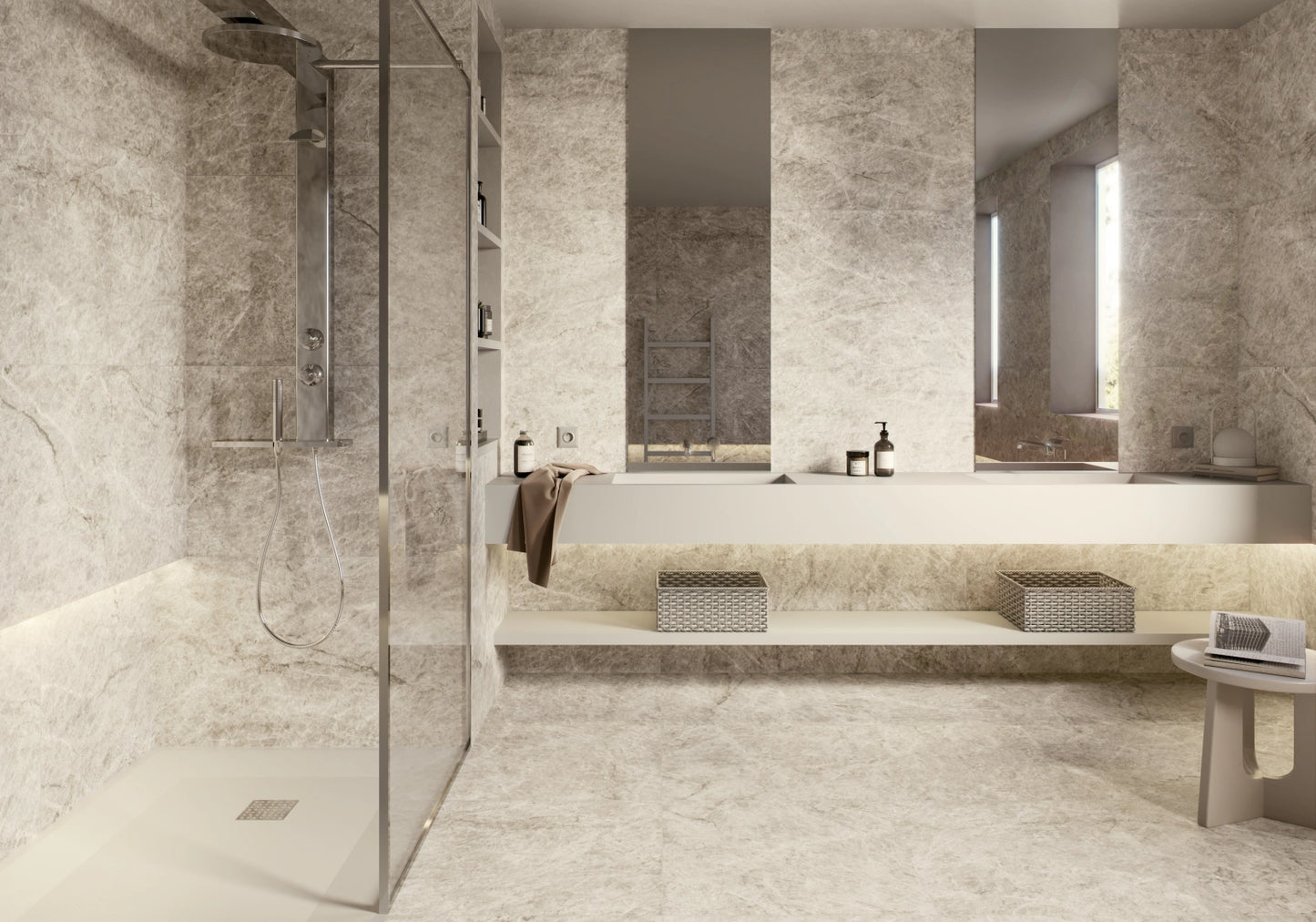 24x24 Taj Mahal Beige matte porcelain tile