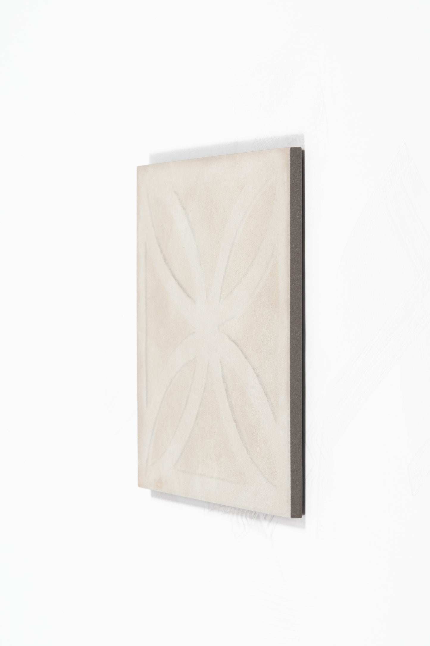 8x8 Amora 3D Structured Avorio porcelain tile
