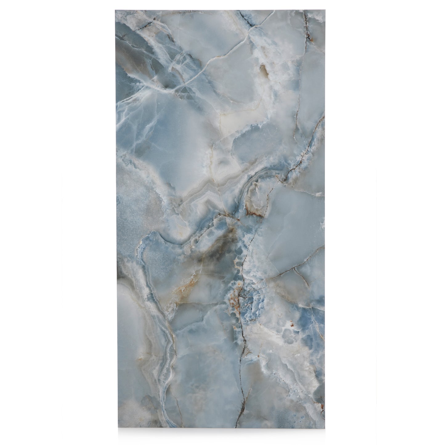 24x48 Reflection Blue sugar finish porcelain tile - Industry Tile