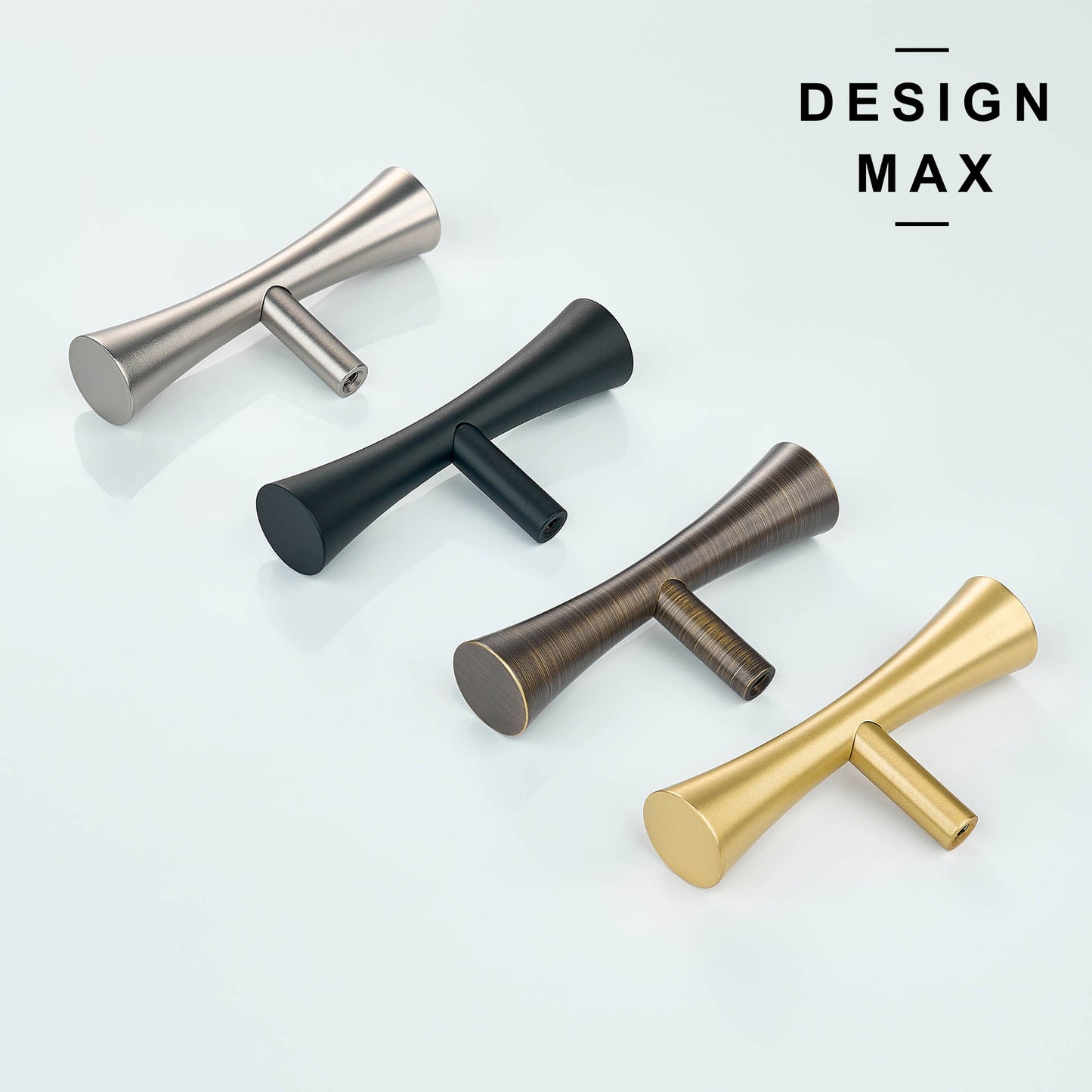 Cale Solid Brass Cabinet T Knob