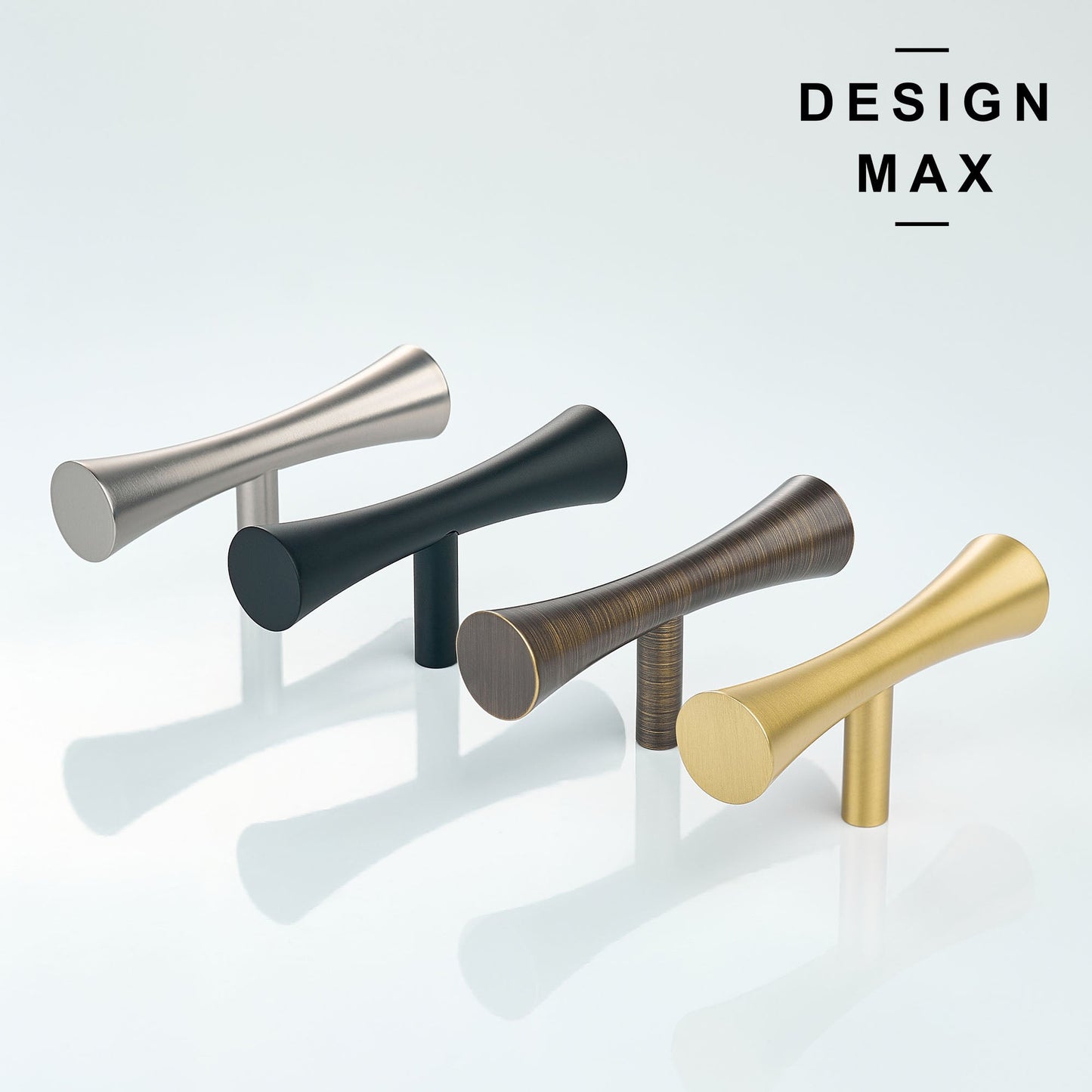 Cale Solid Brass Cabinet T Knob