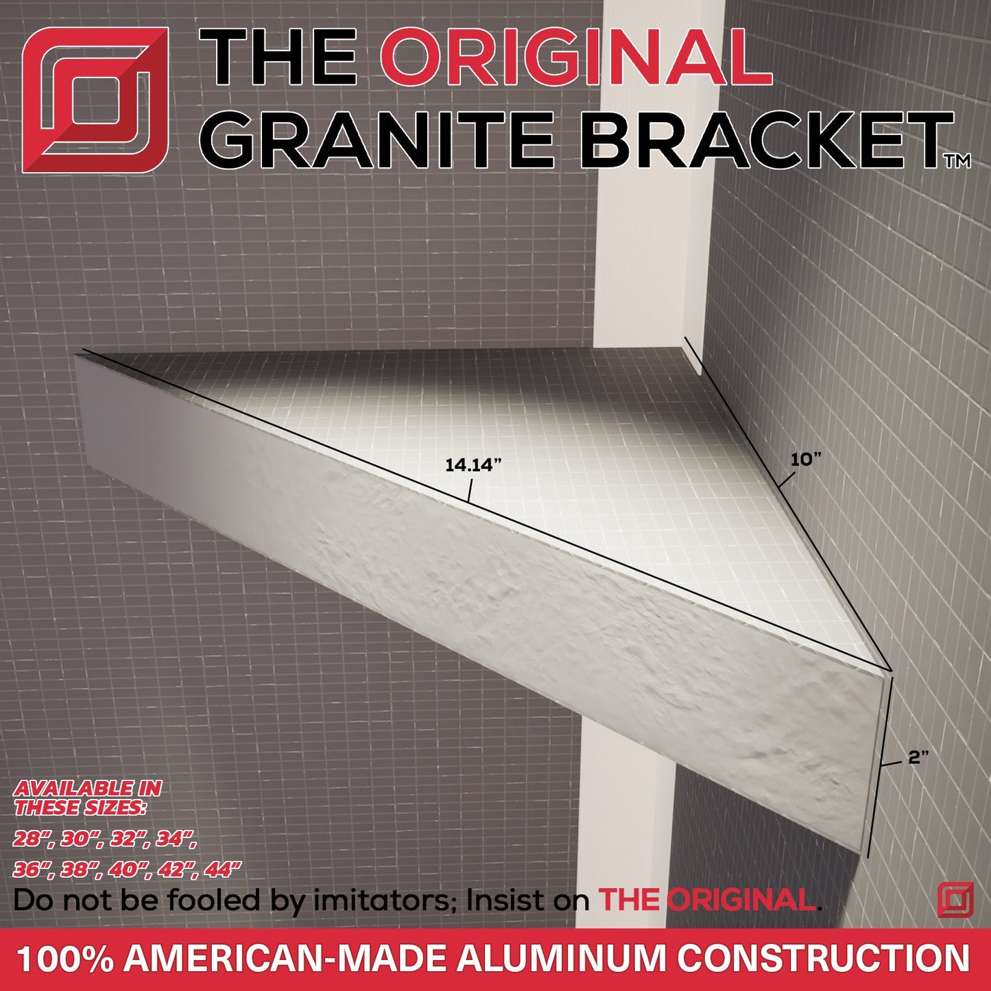 The Original Corner Shower Shelf™ (10x10)