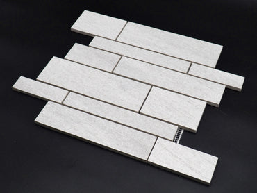 Quartzite White Matte Porcelain Tile Mosaic - Clearance sale - No returns