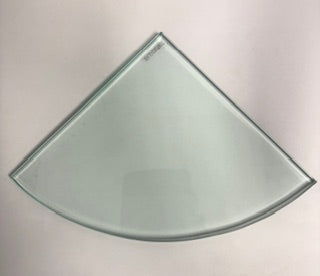 9" Glass Clear Corner Dish