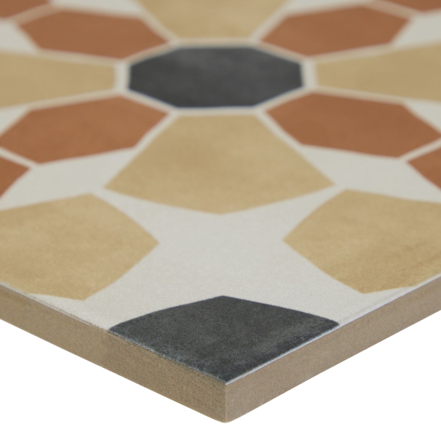 9x9 Festival Warm porcelain tile - Industry Tile