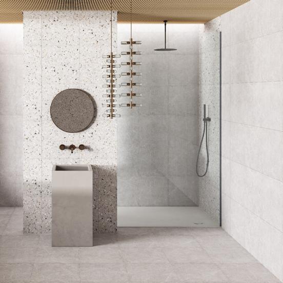 12x24 Fragment Cream matte porcelain tile - Industry Tile
