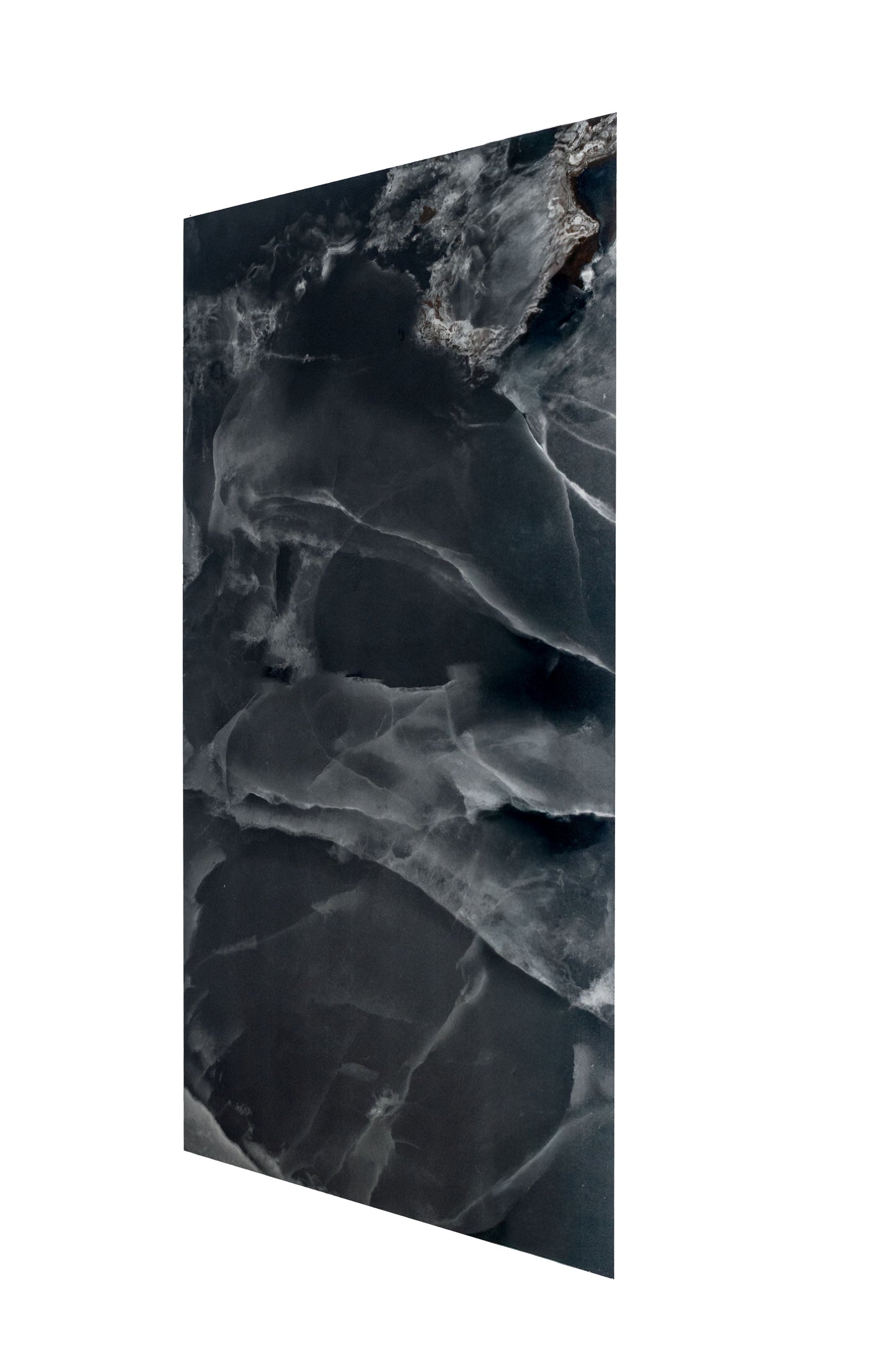 24x48 Onyx Navy Black polished porcelain tile