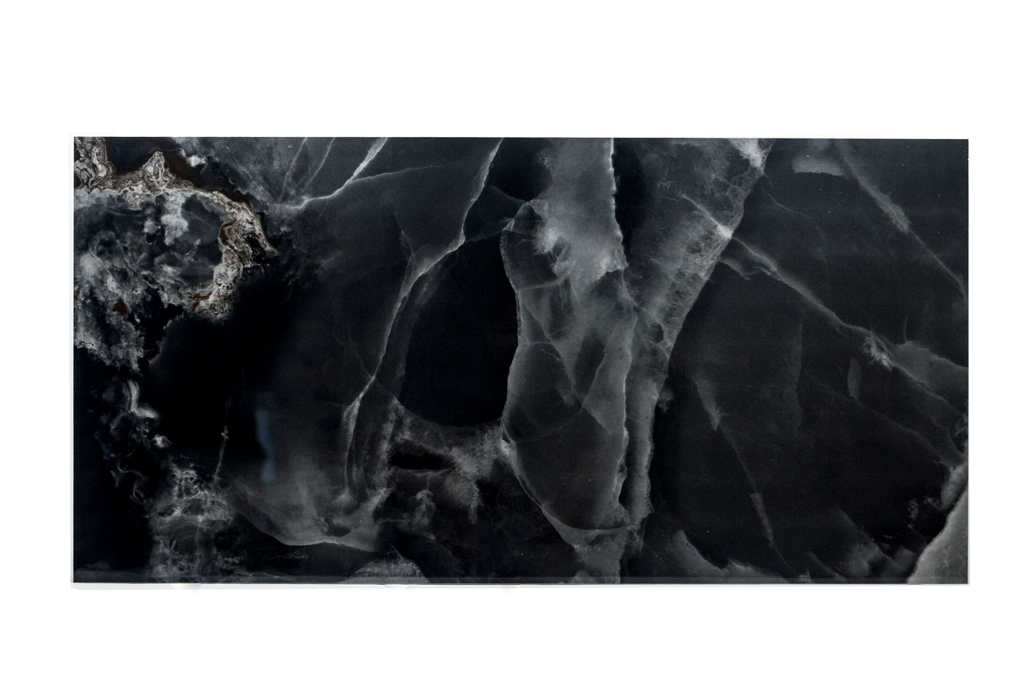 24x48 Onyx Navy Black polished porcelain tile