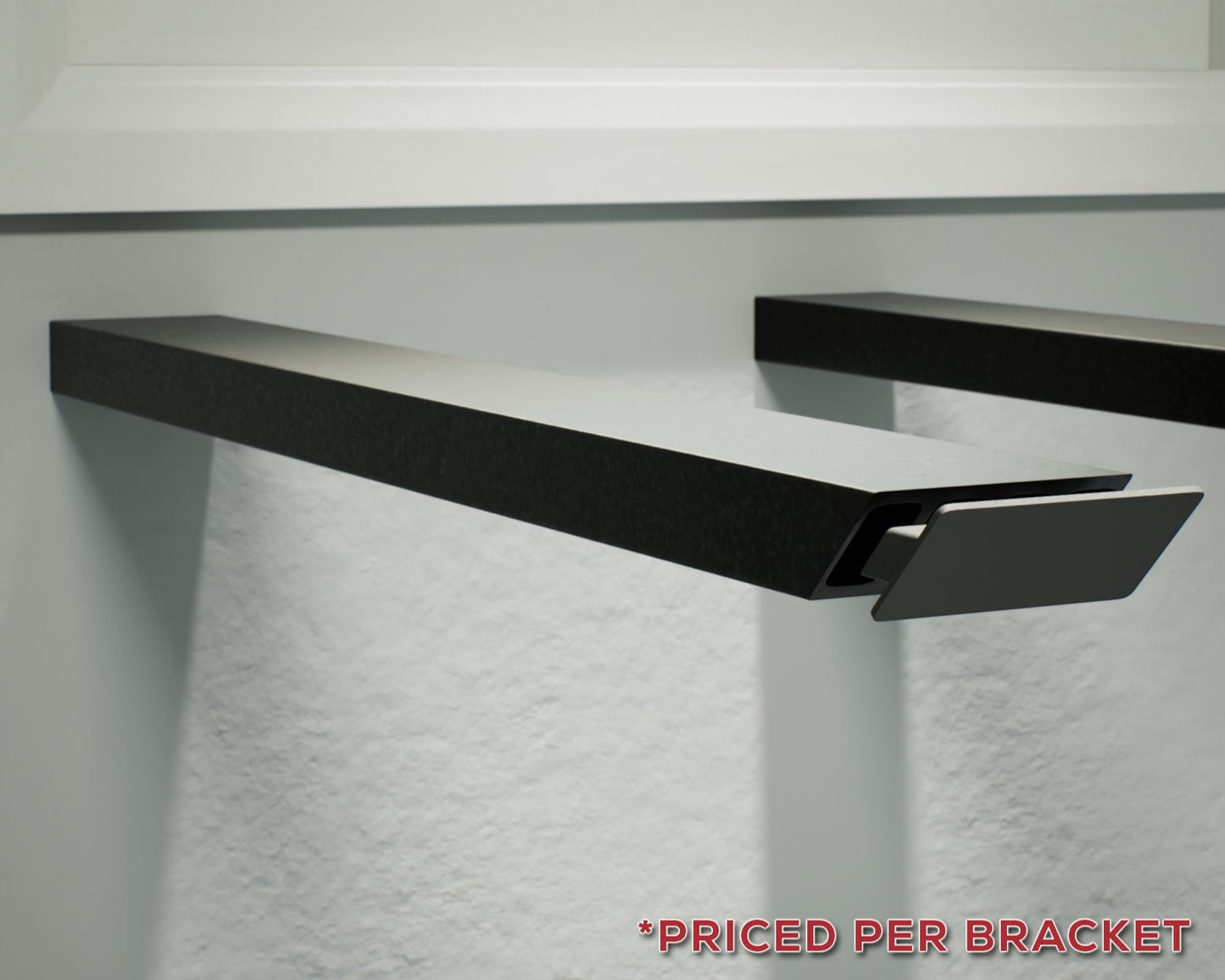Industrial 1 inch Side Wall Free Hanging Shelf Bracket