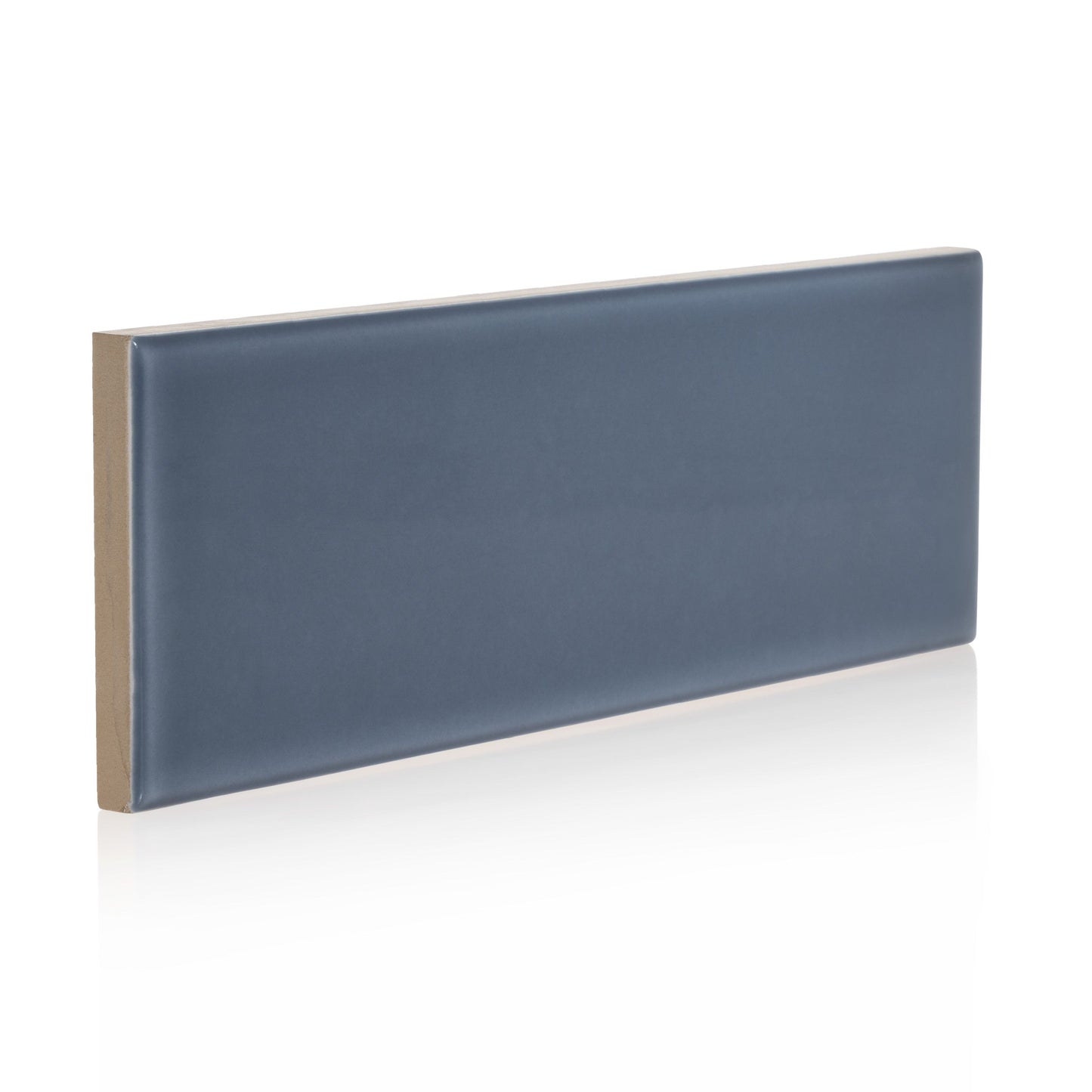 3x9 Timeless Baltic Blue ceramic gloss wall tile - Industry Tile