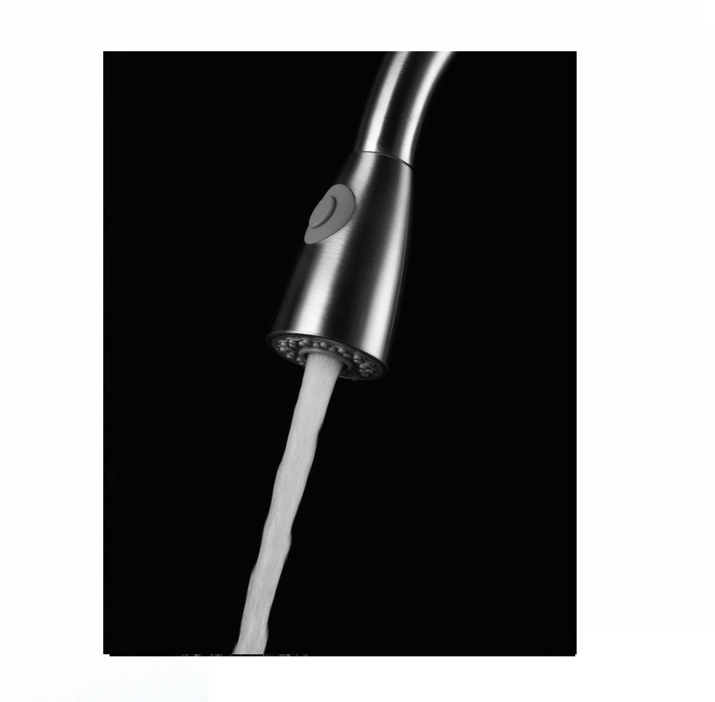 Brushed Nickel Pull Out Spray Pull out Kitchen Sink Tap Single Lever Mixer Faucet