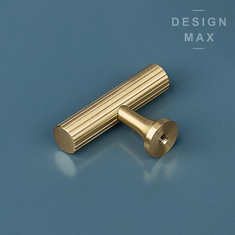 Leif Solid Brass Cabinet T Knob