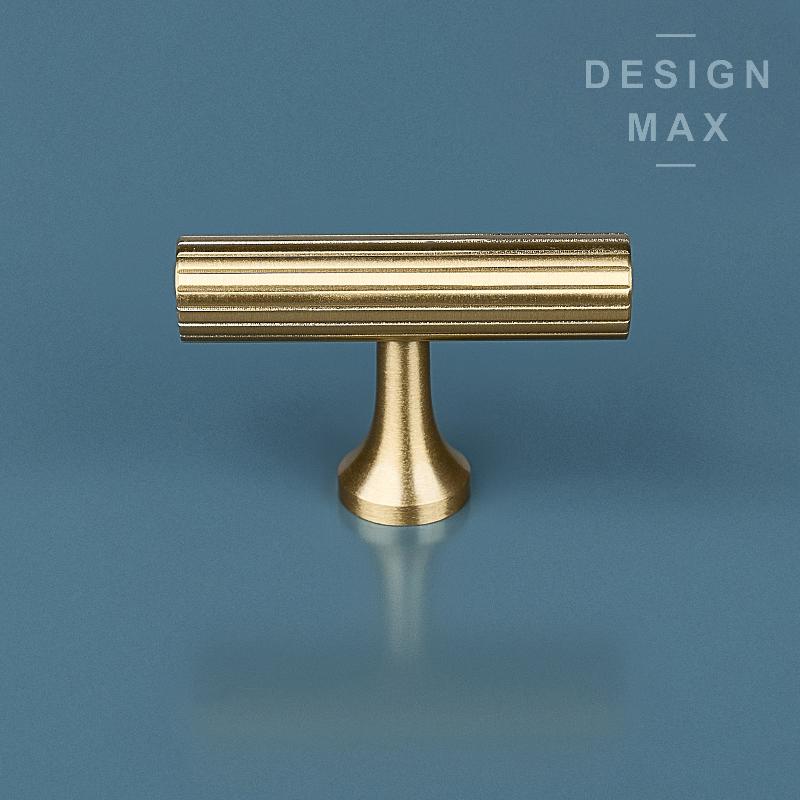 Leif Solid Brass Cabinet T Knob
