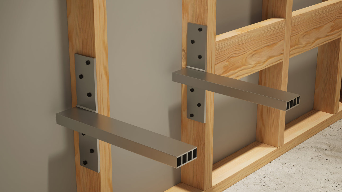 The Original™ Floating Shower Bench Kit™ with GoBoard® & Original Shower Bench Bracket®