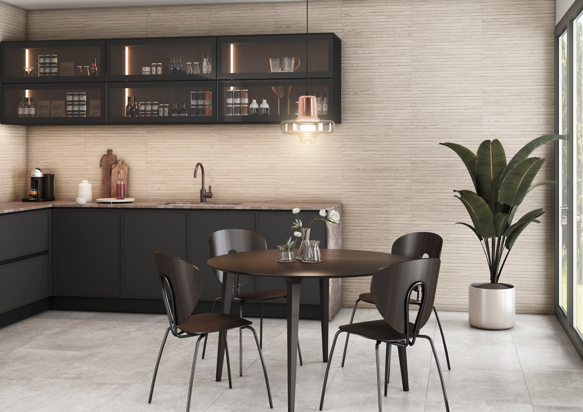 12x24 Wood Panel 3D design wall tile - Natural - Industry Tile