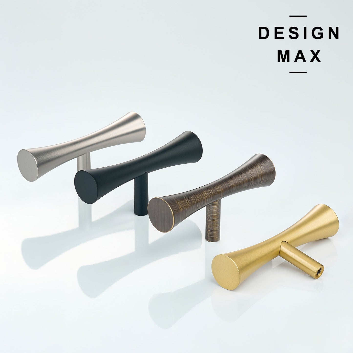 Cale Solid Brass Cabinet T Knob