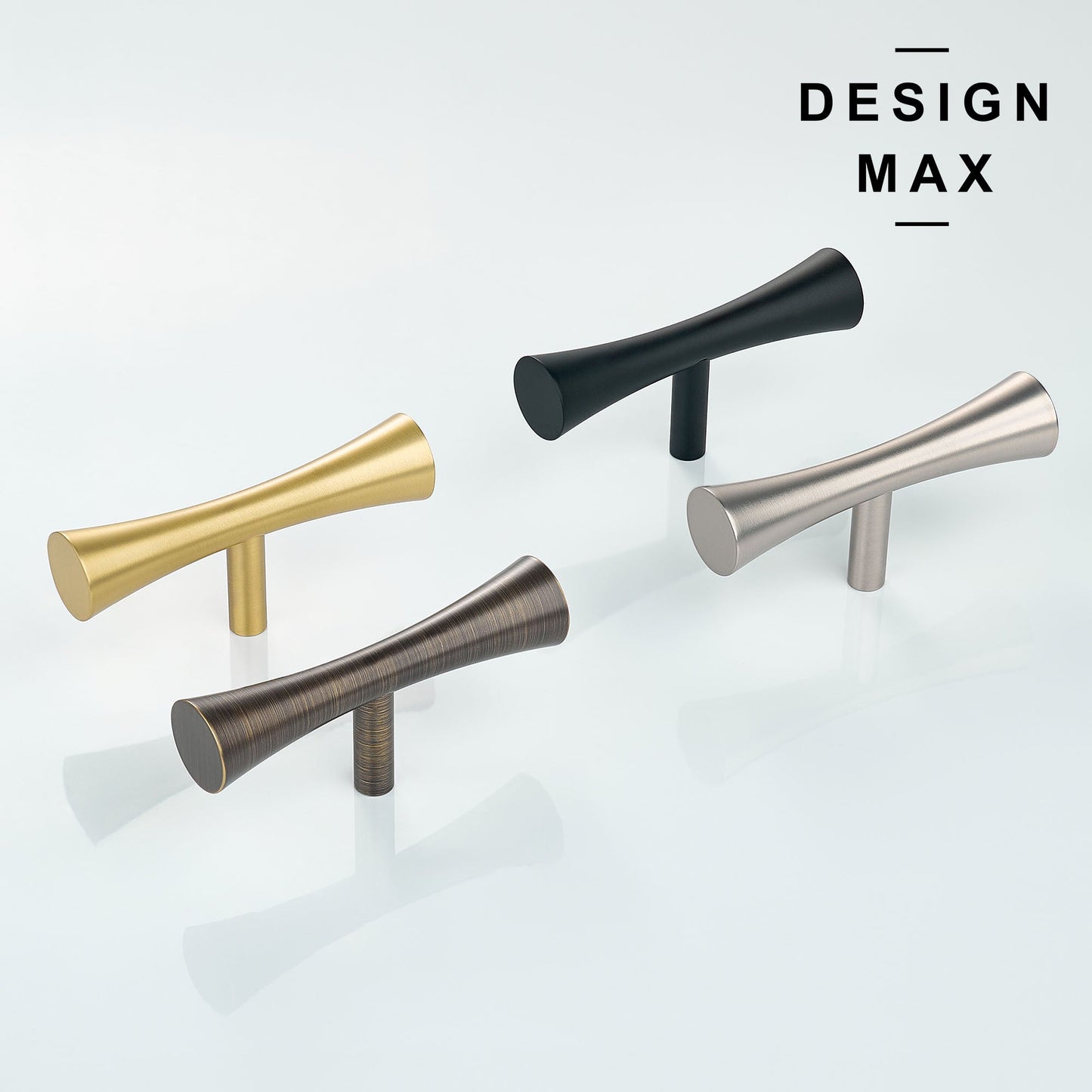 Cale Solid Brass Cabinet T Knob