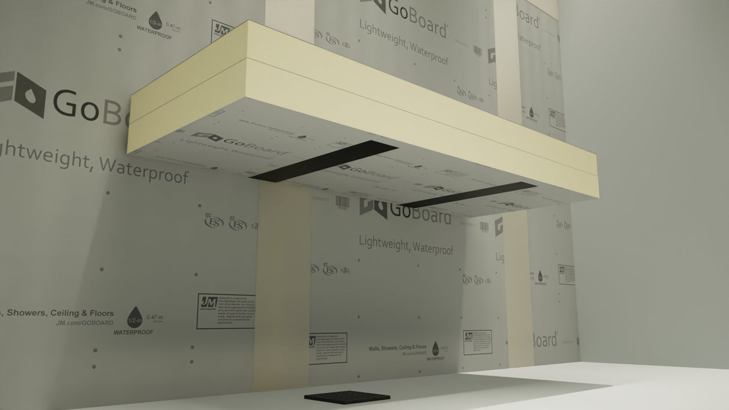 The Original™ Floating Shower Bench Kit™ with GoBoard® & Original Shower Bench Bracket®