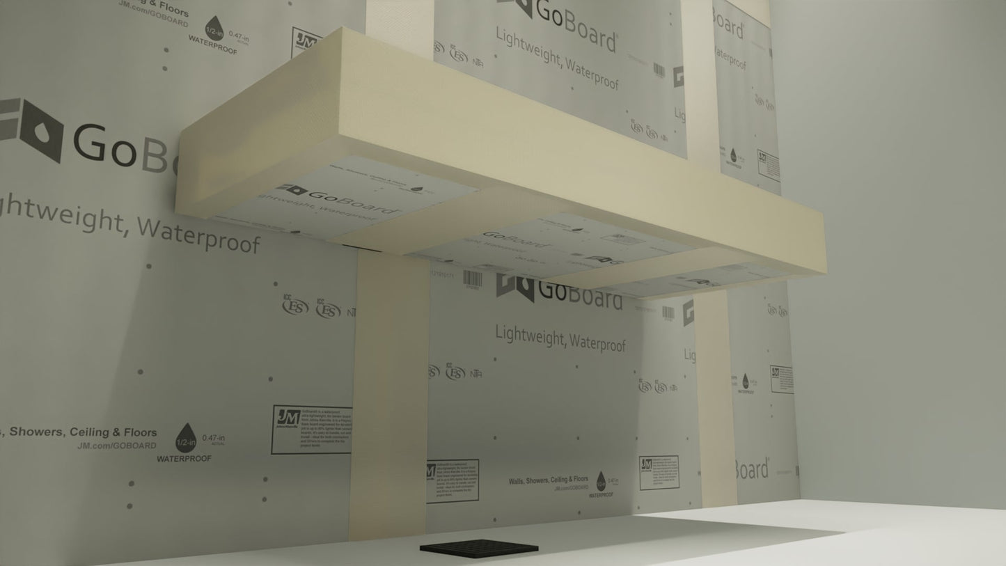 The Original™ Floating Shower Bench Kit™ with GoBoard® & Original Shower Bench Bracket®