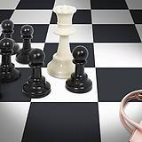 8x8 Black and White porcelain tile - White - Industry Tile