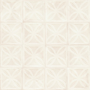 8x8 Amora 3D Structured Avorio porcelain tile