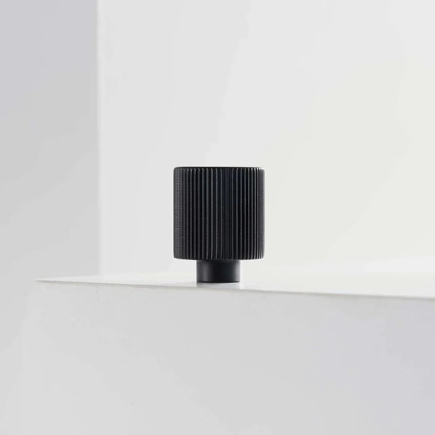 Ribbed Solid Brass Cabinet Knob and Pull