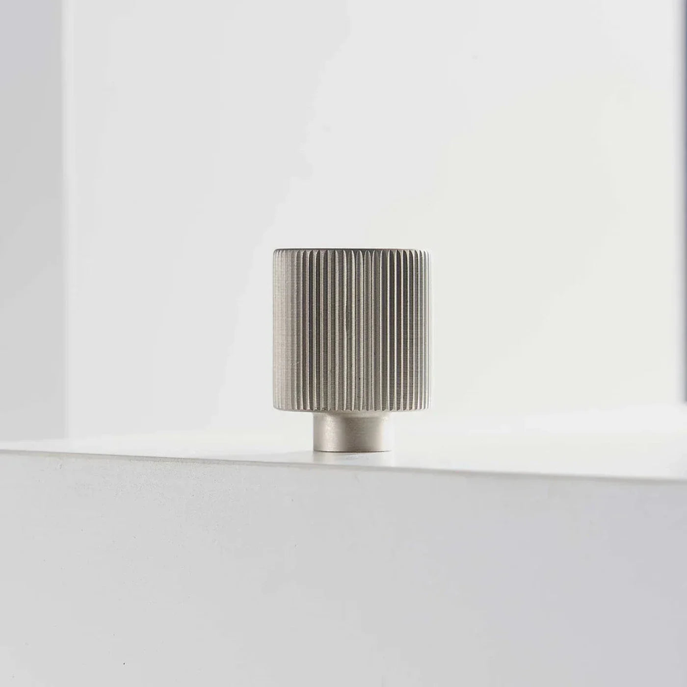 Ribbed Solid Brass Cabinet Knob and Pull