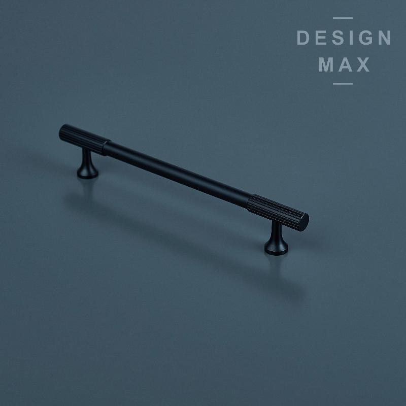 Signature Matte Black Solid Brass Cabinet Pull