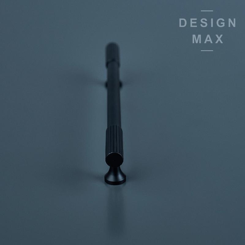 Signature Matte Black Solid Brass Cabinet Pull