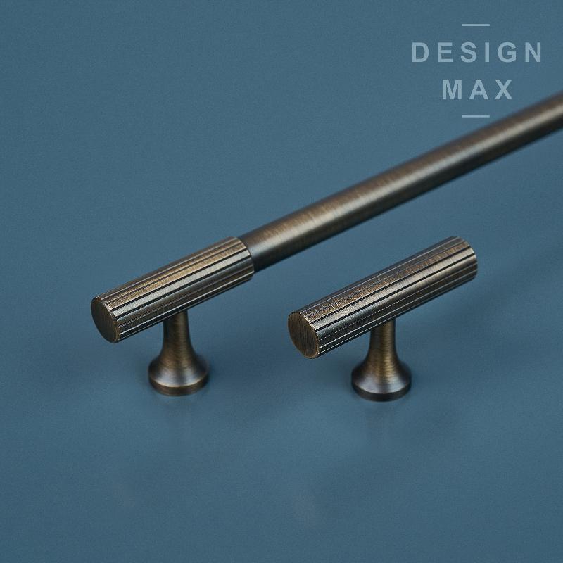 Signature Matte Black Solid Brass Cabinet Pull