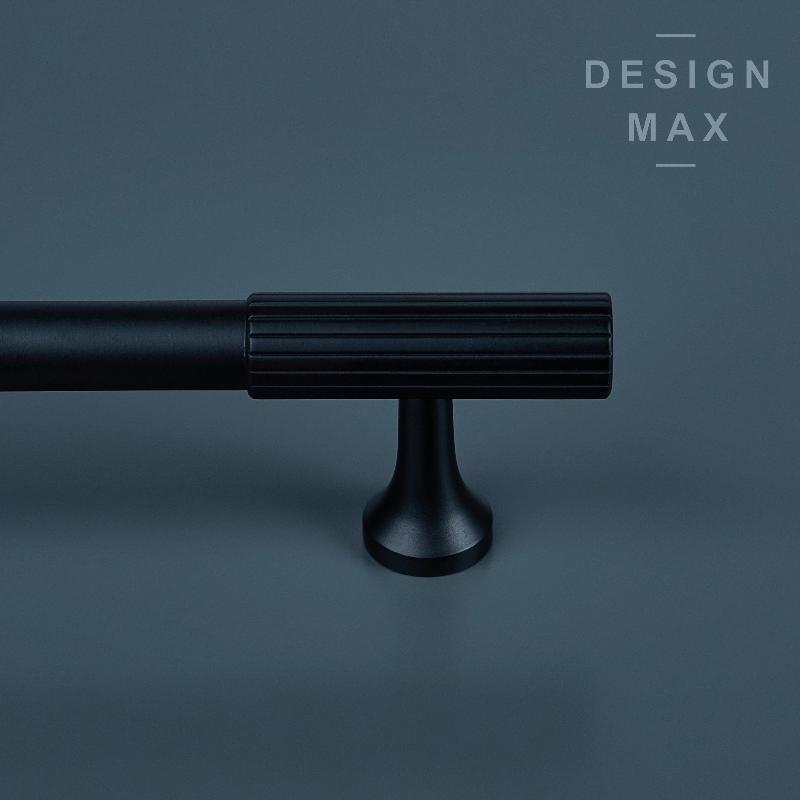 Signature Matte Black Solid Brass Cabinet Pull