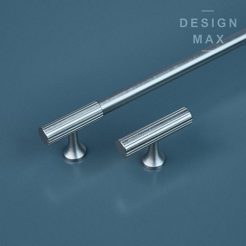 Signature Satin Silver Solid Brass Cabinet Pull