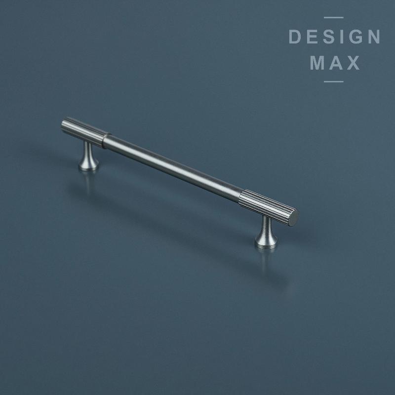 Signature Satin Silver Solid Brass Cabinet Pull