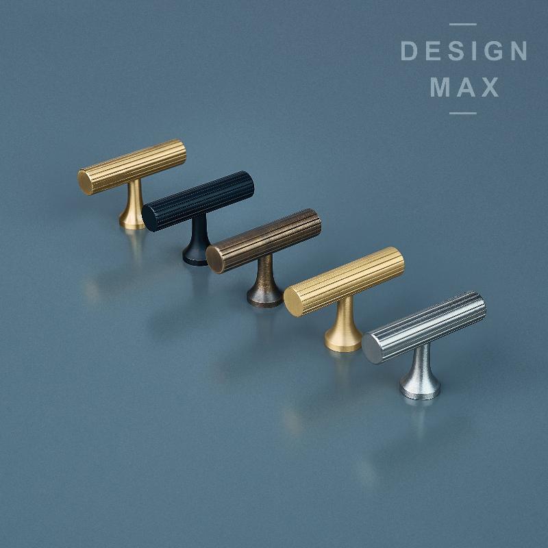 Leif Solid Brass Cabinet T Knob